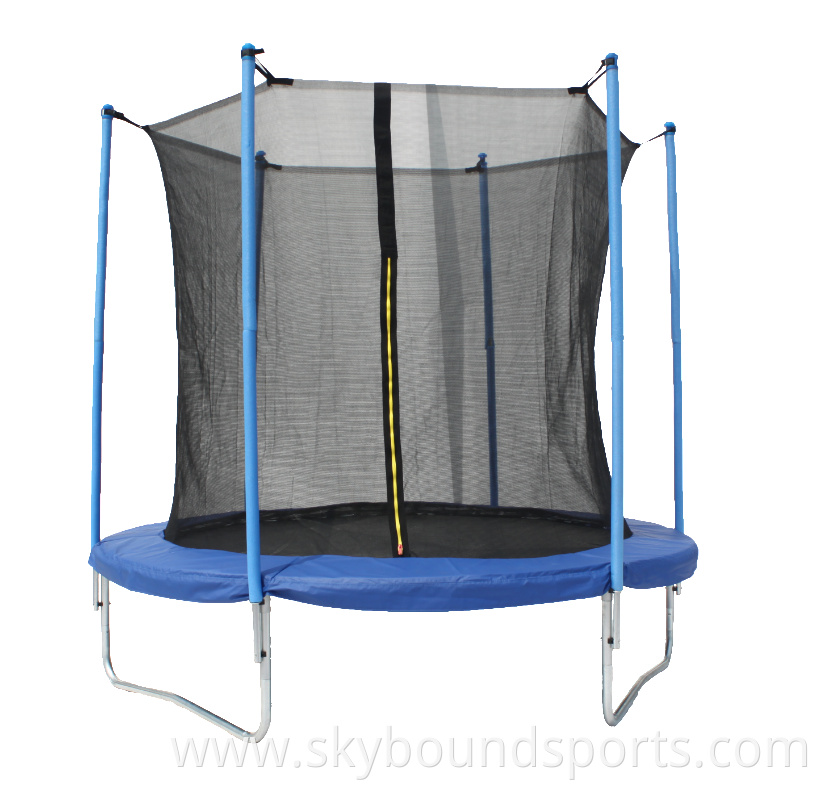 baoxiang 8ft trampoline with security net and lights indoor jumping trampoline